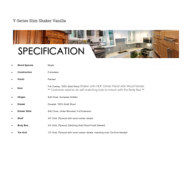 Y-Series Slim Shaker Vanilla